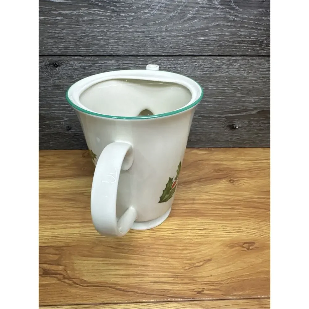 Lenox Special Holiday Holly Coffee Pot with Lid 9